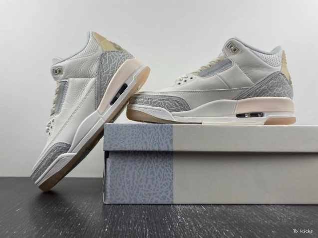 Rep TBK Craft Jordan Air 3 Ivory FJ9479-100 0714